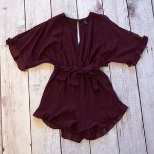 Maroon Romper
